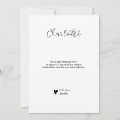 Werden Sie meine Trauzeugin Foto-Vorschlagskarte s (Rückseite)