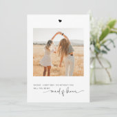 Werden Sie meine Trauzeugin Foto-Vorschlagskarte s Einladung (Stehend Vorderseite)