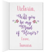 Werden Sie meine Trauzeugin-Karte sein? (Innen (Rechts))