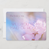 Werden Sie meine Trauzeugin Kirschblüte sein? Einladung (Vorderseite)