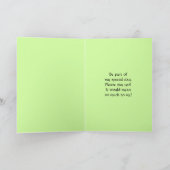 Werden Sie meine Trauzeugin Lily of the Valley? Einladung (Innenseite)