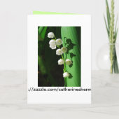 Werden Sie meine Trauzeugin Lily of the Valley? Einladung (Rückseite)