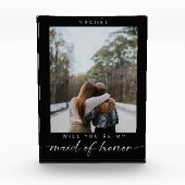 Werden Sie meine Trauzeugin Minimalistisch Foto Ch (Vorderseite)