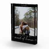 Werden Sie meine Trauzeugin Minimalistisch Foto Ch (Rechts)