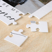 Werden Sie meine Trauzeugin Minimalistisch Foto Ch Puzzle (Seite)