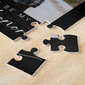 Werden Sie meine Trauzeugin Minimalistisch Foto Ch Puzzle (Seite)
