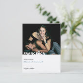 Werden Sie meine Trauzeugin Modernes Foto Einladung (Stehend Vorderseite)