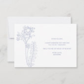 Werden Sie meine Trauzeugin Periwinkle Blume? (Rückseite)