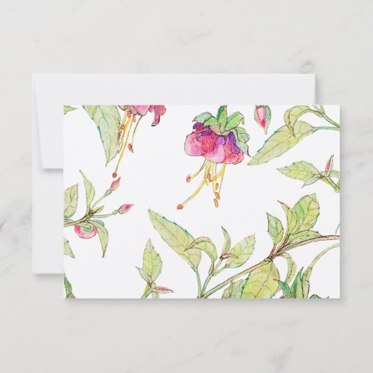 Werden Sie meine Trauzeugin Pink Boho Floral sein? Einladung (Rückseite)