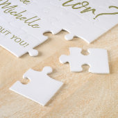 Werden Sie meine Trauzeugin romantisch floral sein Puzzle (Seite)