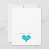 Werden Sie meine Trauzeugin sein? Blue/Graue Poesi Einladung (Rückseite)