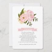 Werden Sie meine Trauzeugin sein? Blush Pink Peoni Einladung (Vorderseite)