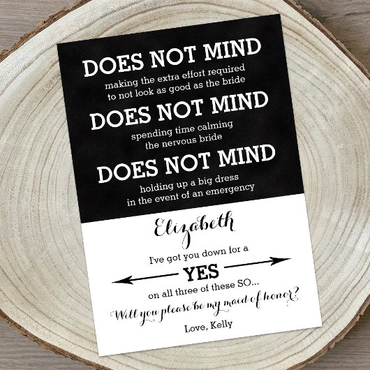 Werden Sie meine Trauzeugin sein, die nichts dageg Einladung