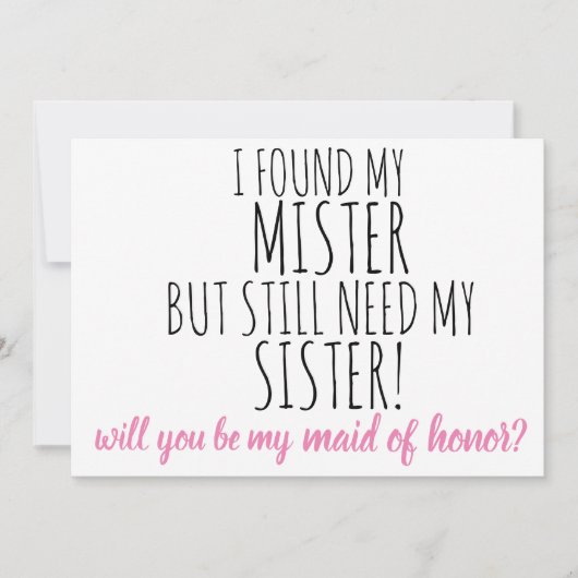 Werden Sie meine Trauzeugin sein? Einladung (Vorderseite)