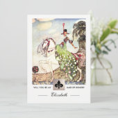 Werden Sie meine Trauzeugin sein? Einladungskarten (Stehend Vorderseite)