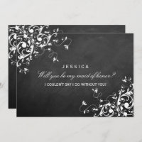 Werden Sie meine Trauzeugin sein Elegante Chalk-Wi