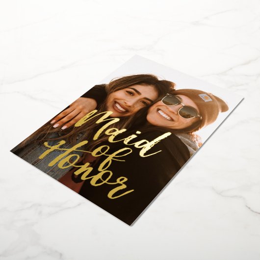 Werden Sie meine Trauzeugin sein? Folieneinladung (Gedreht)