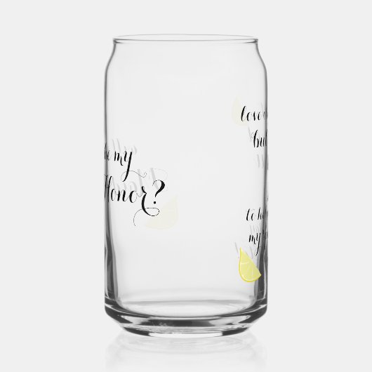 Werden Sie meine Trauzeugin sein Geschenk für eine Dosenglas (Rechts)