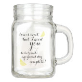 Werden Sie meine Trauzeugin sein Geschenk für eine Einmachglas (Vorderseite)