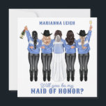 Werden Sie meine Trauzeugin sein? Mädchen in Denim Einladung<br><div class="desc">Diese wunderschönen Karten werden Ihr zukünftiges Brautparty auf jeden Fall begeistern! Sehen Sie sich die ganze Kollektion für weitere Anpassungen an!</div>