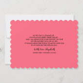 Werden Sie meine Trauzeugin sein? Modernes Blumenz Einladung (Rückseite)