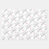 Werden Sie meine Trauzeugin sein, Papierblätter zu Geschenkpapier Set (Vorderseite)