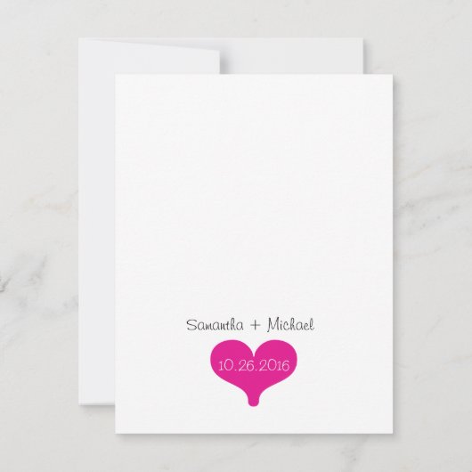 Werden Sie meine Trauzeugin sein? Rosa/Schwarze Co Einladung (Rückseite)