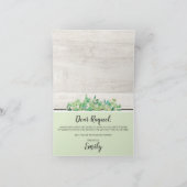 Werden Sie meine Trauzeugin sein? rustikal Karte (Innenseite)