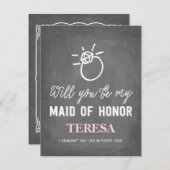 Werden Sie meine Trauzeugin sein| Überlaufhilfe Einladung (Vorne/Hinten)