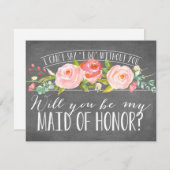 Werden Sie meine Trauzeugin sein| Überlaufhilfe Einladung (Vorne/Hinten)