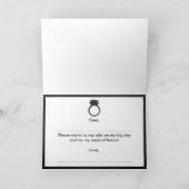 Werden Sie meine Trauzeugin sein? Umrandungsring Einladung (Innenseite)