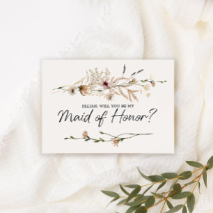 Werden Sie meine Trauzeugin sein, Vintage Blume?
