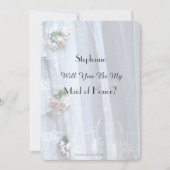 Werden Sie meine Trauzeugin sein, Vintage Spitzen  Einladung (Vorderseite)