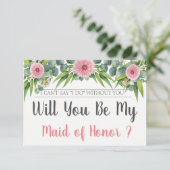 Werden Sie meine Trauzeugin sein| Vorschlag Einladung (Stehend Vorderseite)