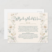 Werden Sie meine Trauzeugin sein? | Vorschlag Postkarte (Vorne/Hinten)