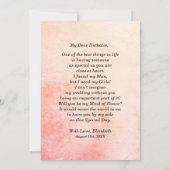 Werden Sie meine Trauzeugin sein? Watrecolor Flora Einladung (Rückseite)