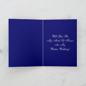 "Werden Sie meine Trauzeugin sein" Winter II Card Einladung (Innenseite)