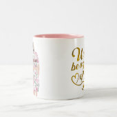 Werden Sie meine Trauzeugin sein? Zweifarbige Tasse (Mittel)