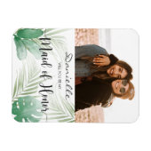 Werden Sie meine Trauzeugin Tropengrün sein? Magnet (Horizontal)