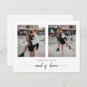 Werden Sie meine Trauzeugin zwei Fotokarten sein? Dankeskarte (Vorne/Hinten)