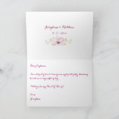 Werden Sie meine Tropenkarte der Trauzeugin sein? Einladung (Innenseite)