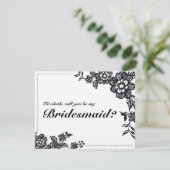 Werden Sie meine überragende Rustikalkarte sein? Einladung (Stehend Vorderseite)