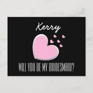 Werden Sie meine überwältigende Explosion von Herz Einladungspostkarte