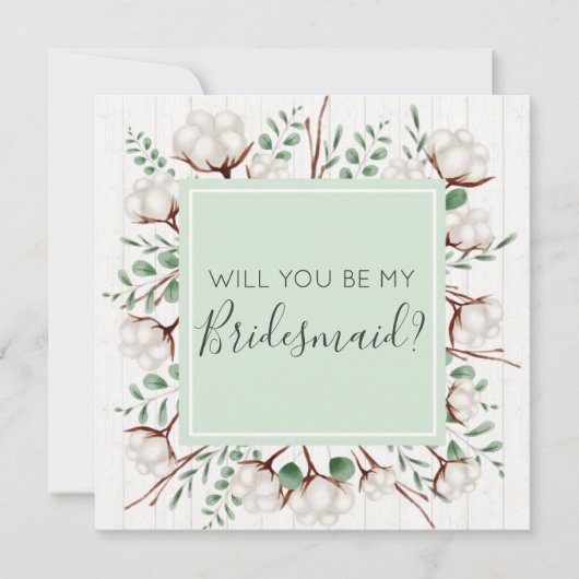 Werden Sie meine überwältigende rustikale Südwolle Einladung (Vorderseite)