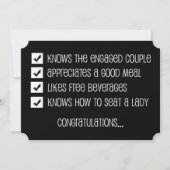 Werden Sie meine Usher Questions für Sie sein? Einladung (Vorderseite)