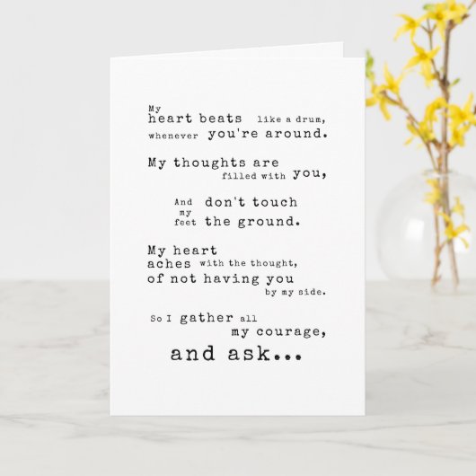 Werden Sie meine Valentine-einzigartige Puzzle-Lie Karte (Gelbe Blume)