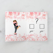 Werden Sie meine Valentine-Grußkarte sein? Karte (Innenseite)