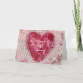 Werden Sie meine Valentine, Herz-Vorschlagskarte s Karte (Vorderseite)