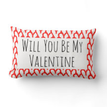 Werden Sie meine Valentine Red Hearts Typografie s