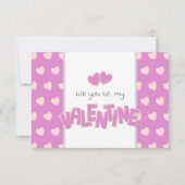 werden Sie meine valentinische Cookies-Nachricht s Karte (Rückseite)